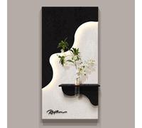 LIDANGUH Decorazione murale Artistica 3D con Luce LED, Decorazione da Parete Moderna e Creativa, Quadro murale Verticale da Appendere, Scultura Decorativa per corridoio(G,50 * 100cm/19.7 * 39.4in)