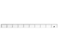 liderpapel 920428 righello Graduation Verticale Orizzontale 50 cm nero