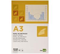 Liderpapel ml98 - Blocco carta millimetrata gommato