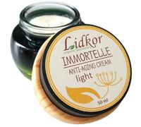 LIDKOR Crema Viso Antirughe e Anti Età con Elicriso 50ml - Crema Idratante Viso e Contorno Occhi con Olio di Cocco & Olio di Ricino - Cura Rivitalizza & Nutriente Giorno e Notte con Vitamina E