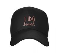 Lido Key Beach Tipografia della Spiaggia della Florida Cappellino da Baseball Visiera Termica Cappello Divertente Cappello da Uomo Cappellini Solare Cappelli Femminili