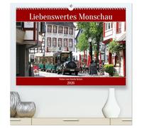 Liebenswertes Monschau (hochwertiger Premium Wandkalender 2026 DIN A2 quer), Kunstdruck in Hochglanz: Pittoreskes Eifelstädtchen an der Rur