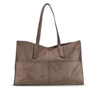 Liebeskind Amy Vegan Suede L Borsa shopper taupe, pelle sintetica, donna