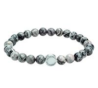 Liebeskind Berlin Beads 6 mm con logo in acciaio inox