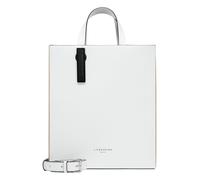 Liebeskind Paper Bag Carte Bi-Color M Borsa shopper bianco, pelle, donna