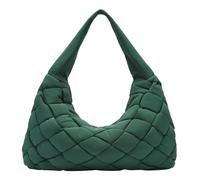 Liebeskind Bo Weaved Nylon L Borsa hobo verde scuro, nylon, donna