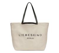 Liebeskind Berlin - Borsa shopper da donna Aurora, grande borsa in tela da donna con scomparto con cerniera e tracolla in pelle, adatta per computer portatili fino a 16 pollici, borsa leggera, 01