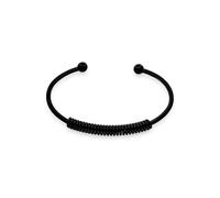 LIEBESKIND Berlin Bracelet - Elegante bracciale in acciaio inox lucido - IP nero - 6,9 cm - impermeabile e delicato sulla pelle