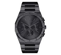 Liebeskind Berlin Cronografo da donna - Orologio al quarzo con cassa rotonda (40 mm) - Cinturino in acciaio inox - 5 ATM impermeabile - Design accattivante, Nero, 40 mm, Bracciale