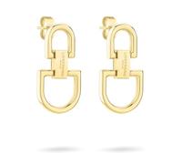 LIEBESKIND BERLIN, gioielli da donna - Collana D-Link, bracciale e orecchini in acciaio inox, gioielli moderni, 2,5 cm, Acciaio inossidabile, Nessuna pietra preziosa