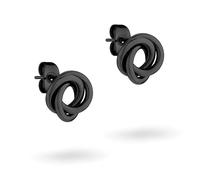 Liebeskind Berlin LJ-1556-E-12 - Orecchini IP Black, 1,2 cm, Acciaio inossidabile, Nessuna pietra preziosa
