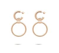 Liebeskind Berlin LJ-1623-E-51 - Orecchini a cerchio in acciaio INOX IP oro rosa, 5,1 cm, Acciaio inossidabile, Nessuna pietra preziosa