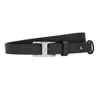 Liebeskind Berlin Lora Belt, Cintura Donna, Black Pebble 85cm, One Size