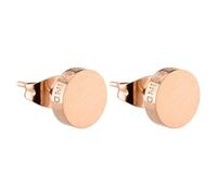 Liebeskind Berlin orecchini a bottone LJ-0051-E-07 acciaio inossidabile IP oro rosa