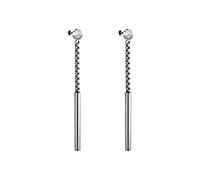 Liebeskind Berlin - Orecchini pendenti in acciaio inox, 6,1 cm, spessore 3 mm, Acciaio inossidabile, nessuna.