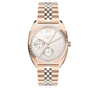 Liebeskind Berlin Orologio analogico al quarzo da donna, con cinturino in acciaio inox, Ip oro rosa., bracciale