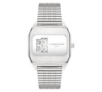 Liebeskind Berlin Orologio da polso da donna - Orologio rettangolare al quarzo con quadrante originale - Cinturino in acciaio inox - Impermeabile 3 ATM - Dichiarazione alla moda, argento