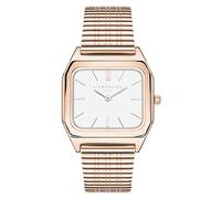Liebeskind Berlin, orologio da polso da donna, rettangolare, al quarzo, 34 x 33 mm, cinturino in acciaio inox, impermeabile a 3 ATM, senza tempo e moderno, oro rosa, 34x33 mm, Moderno