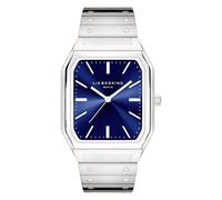 Liebeskind BERLIN - Orologio da polso da donna al quarzo rettangolare 32 x 37 mm, in acciaio inox satinato, blu plateado, Bracciale