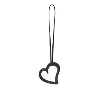 LIEBESKIND BERLIN Pelle accessori per borse Heart Mirror Mirror Pendant Deep Soil marrone scuro