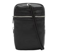 LIEBESKIND BERLIN Pelle borsa a tracolla borsa per cellulare Mobile Pouch Black nero