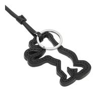 LIEBESKIND BERLIN Pelle portachiavi Bear-Lin Keyring Black nero