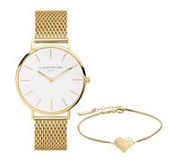 LIEBESKIND Berlin Set aus orologio da polso e bracciale LS-0103-MQB IP oro