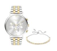 Liebeskind Berlin Set - Orologio a cronografo bicolore con cinturino abbinato - bicolore argento/oro IP oro - acciaio inossidabile - orologio analogico da donna con movimento al quarzo - 40 mm - 5 ATM