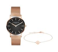Liebeskind Berlin Set orologio da polso & bracciale LS-0142-MQB IP oro rosa