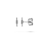 LIEBESKIND BERLIN Twist orecchino - Orecchini in acciaio inox - Argento - 0,7 cm - Chiusura - Impermeabile e delicato sulla pelle