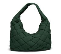 Liebeskind Bo Weaved Nylon L Borsa hobo verde scuro, nylon, donna