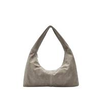 Liebeskind Bo Suede L Borsa hobo taupe, Rauleder, donna