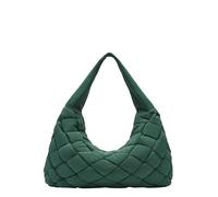 Liebeskind Bo Weaved Nylon L Borsa hobo verde scuro, nylon, donna