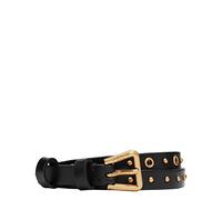 Liebeskind Pb Belt Studs Gold, Cintura S Donna, Nero, S