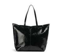 Liebeskind Rive Paper Touch Crinkle L Borsa shopper nero, pelle, donna
