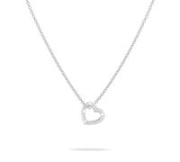 Liebeskind Tamaris TJ-0547-N-45 - Collana a cuore in argento 925, 45 cm, Argento, Zirconia cubica