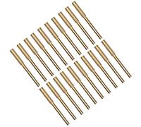 LiebeWH 20pcs Cataino Affiliatore Burr Getta Emery Saw Testa Golden Cataino Golden File in Pietra per Macinino Elettrico (4 mm)