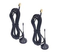 LiebeWH 2Pcs Antennas a Base Magnetica, Antenna a Ventosa Antenna Ad Alto Guadagno GSM Mini SMA Antenna per GPRS 2G 3G Moduli 4G Router