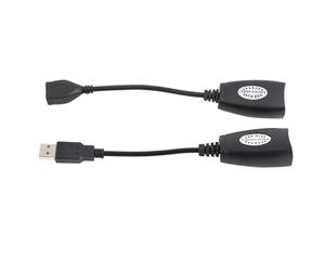 LiebeWH Cavo Adattatore di Rete da USB 2.0 a RJ45 - Alimentato Tramite USB, Estende la Distanza del Dispositivo Fino a 150 Piedi - Ideale per Fotocamere Web, Estensioni del Mouse - Adatto per L'uso