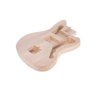 LiebeWH Corpo per Chitarra Elettrica in Tiglio Massiccio, Ricambio Fai da Te Incompiuto per Design Personalizzato, Ideale per Hobbisti, Costruttori di Chitarre, Superficie Liscia 18,7 X 14,17 X 1,57
