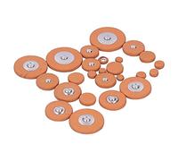 LiebeWH Cuscinetti per Sassofono, Set di Cuscinetti in Pelle di Pecora con Risonatori in Metallo per Riparazione e Manutenzione di Contralto e Soprano (sassofono contralto)