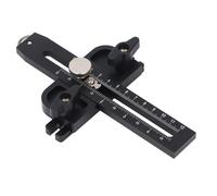 LiebeWH Guida per Sottile, Strumento per da Tavolo in Lega di Alluminio con a Rulli, Doppia Scala Metrica Precisa per Progetti di Lavorazione del Legno