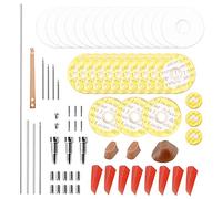 LiebeWH Kit di Riparazione per Flauto 10 Tipi Accessori in Acciaio Inossidabile e Gomma per Manutenzione del Flauto Alberi Viti Guarnizioni Cuscinetti Tasselli Musicisti Professionisti e Appassionati