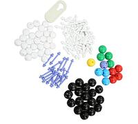 LiebeWH Kit Modello Molecolare, Palline di Plastica Colorate, Versatile per l'insegnamento della Chimica Organica, Ideale per Studenti e Laboratori