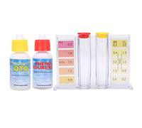 LiebeWH Kit per Il Test della qualità dell'Acqua Tester Portatile Compatto per Piscine per la Misurazione Accurata del PH del Cloro Residuo per Piscine Spa Scatola da 5,9"