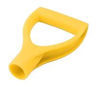 LiebeWH Manico per Pala da Manico per Pala con Impugnatura a D in Plastica ID 32 Mm per Rastrello Spazzaneve e Strumento di Scavo, Ricambio Leggero 18,5 X 11,5 Cm per gli Utenti del Giardino (YELLOW)