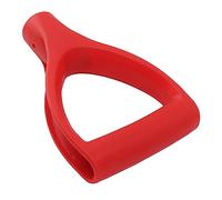 LiebeWH Manico per Pala da Manico per Pala con Impugnatura a D in Plastica ID 32 Mm per Rastrello Spazzaneve e Strumento di Scavo, Ricambio Leggero 18,5 X 11,5 Cm per gli Utenti del Giardino (rosso)