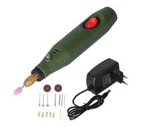 LiebeWH Mini Utensile Rotante 18 Pezzi, AC 100-240V P-500-8 Set di Utensili Rotanti Multifunzione Mini Trapano Elettrico Kit Penna per Incisione Smerigliatrice per Levigatura e(EU Plug)
