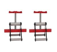 LiebeWH Morsetto a Pressione a 4 Vie di Bloccaggio Angolare per Pannelli in Legno in Lega di Alluminio Durevole per Falegnami - Set di 4 Morsetti per la Realizzazione di Mobili