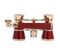 LiebeWH Opera Telescopio Binoculare Ingrandimento 3X25 Immagini Chiare Messa a Fuoco Centrale per Teatri, Plastica Rossa 4,3x2,5x1,2 Pollici per Donne Ragazze Bambini (rosso)